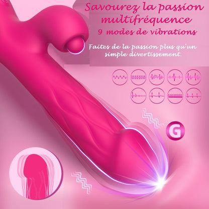Sextoy Vibrateur 5-en-1 Expansive, poussée, tapotement WS-NV154X