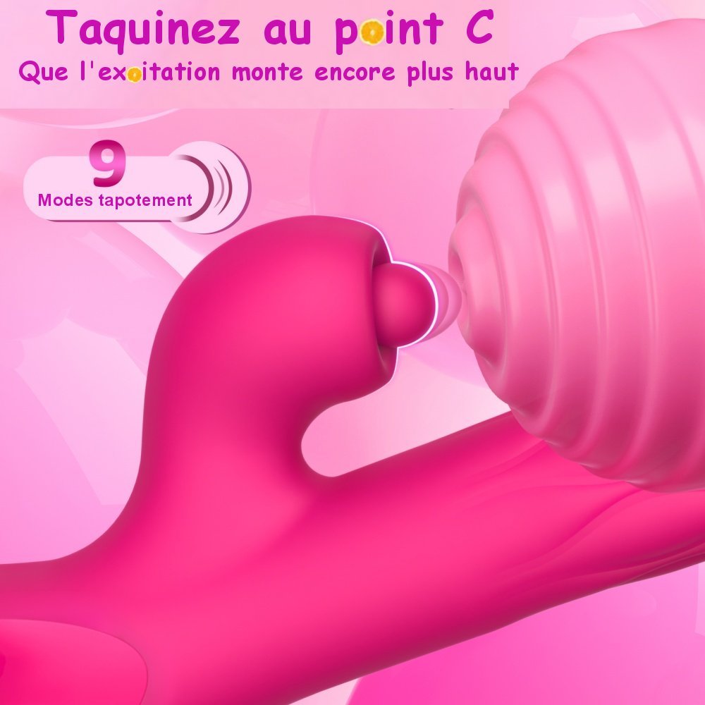 Sextoy Vibrateur 5-en-1 Expansive, poussée, tapotement WS-NV154X