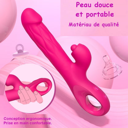 Sextoy Vibrateur 5-en-1 Expansive, poussée, tapotement WS-NV154X