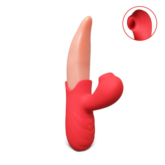 Sextoy langue vibrante avec fonction de succion XL069