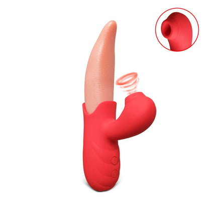Sextoy langue vibrante avec fonction de succion XL069