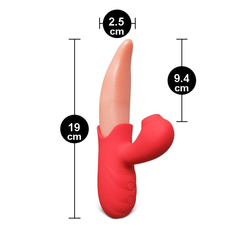 Sextoy langue vibrante avec fonction de succion XL069