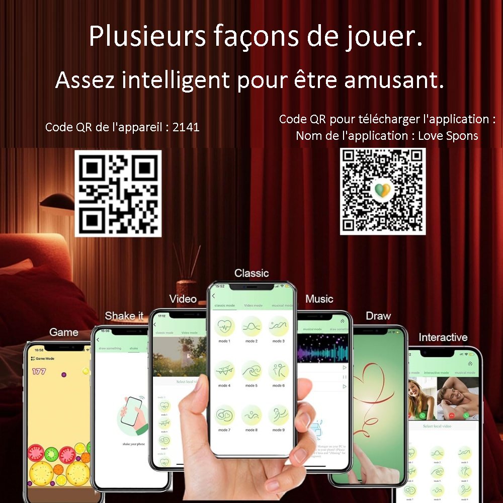 Sextoy connecté vibromasseur culotte  XLKJ004