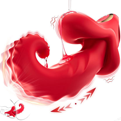 Sextoy vibromasseur connecté avec langue XLKJ005