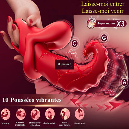 Sextoy vibromasseur connecté avec langue XLKJ005