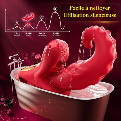 Sextoy vibromasseur connecté avec langue XLKJ005