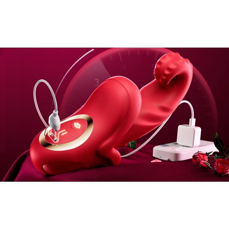 Sextoy vibromasseur connecté avec langue XLKJ005
