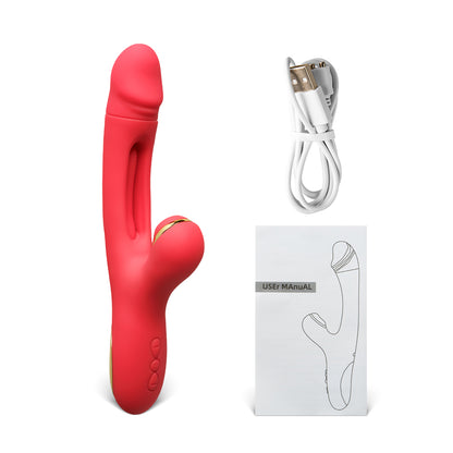 Sextoy Vibromasseur avec fonction d’aspiration et de battement YQ-B78R